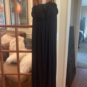 Black maxi dress